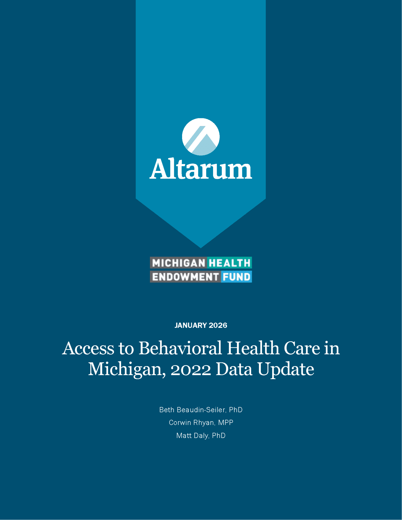 2022 Behavioral Health Access Study